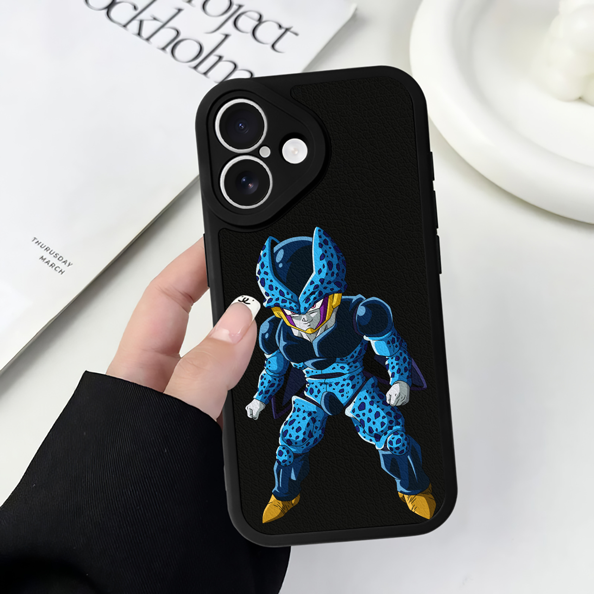（画像用） ドラゴンボール セル DRAGON BALL Cell 【iPhone 16シリーズ対応】シリコンスマホケース（レザー調） 材質：シリコン